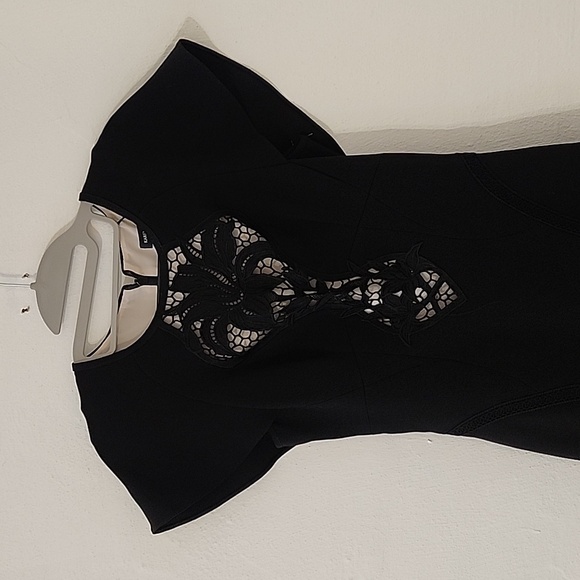 Black crepe dress, Karen Millen, UK size 6 - Picture 2 of 4